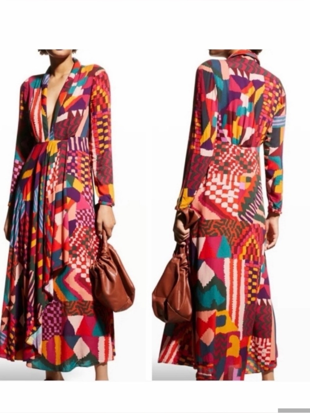 FARM Rio Bold Abstract Multi-Color Maxi Dress - Picture 8 of 8
